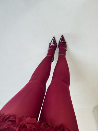 JOULES Tights In Burgundy