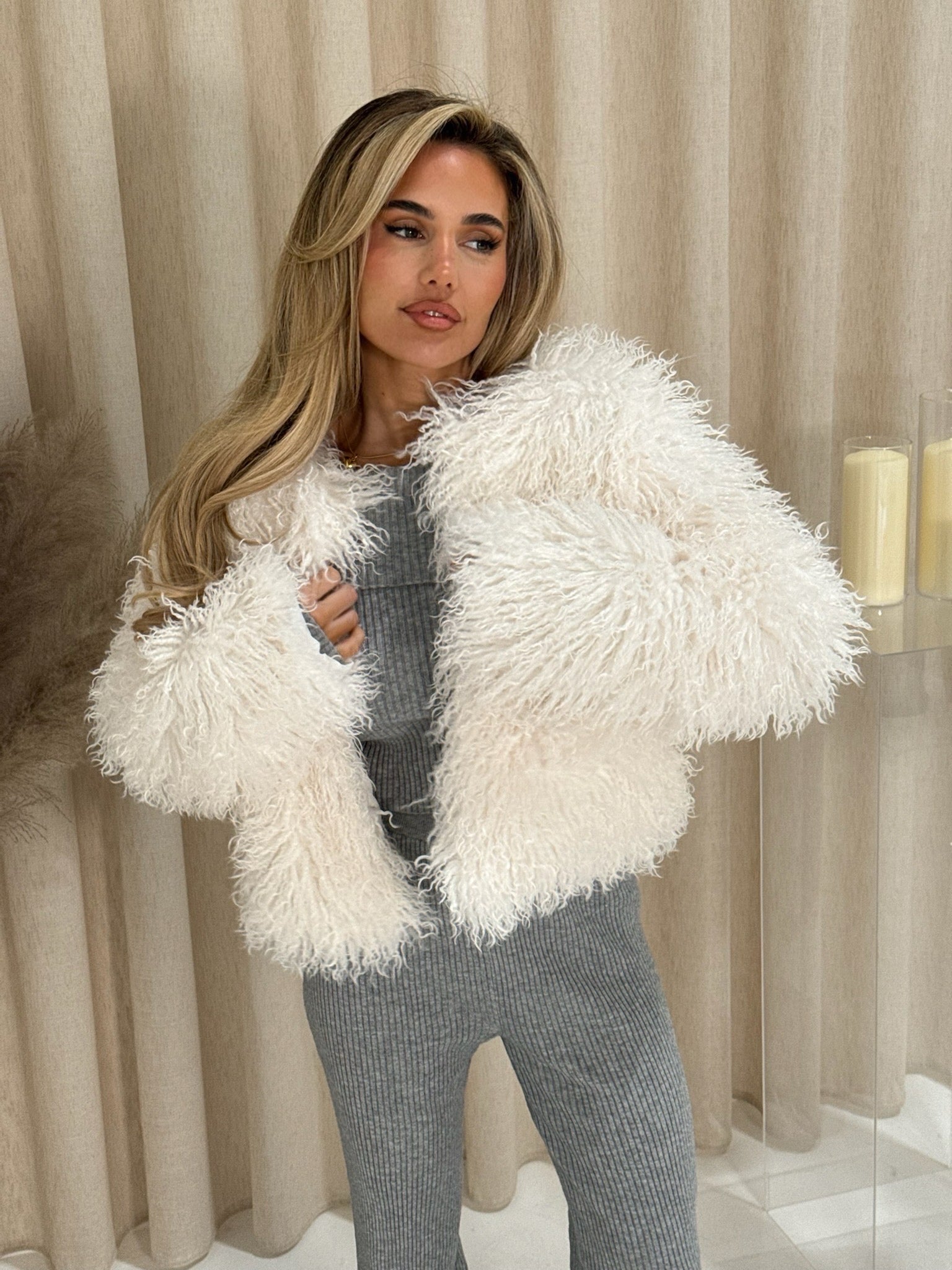 Arabella faux fur hooded on sale jacket